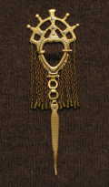 Highlanders clip made of brass, replica, XVIII/XIX century, fastened